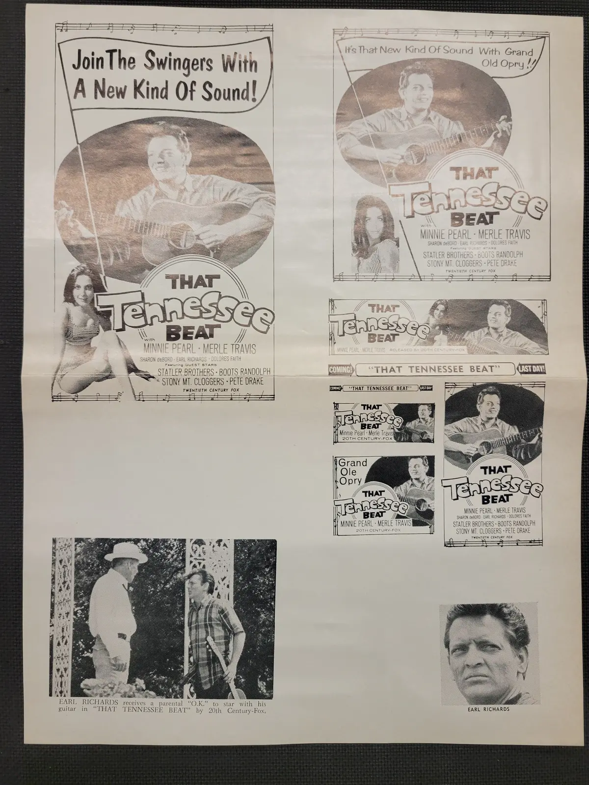 "That Tennessee Beat" Original Movie Ad Clip Art Print 1