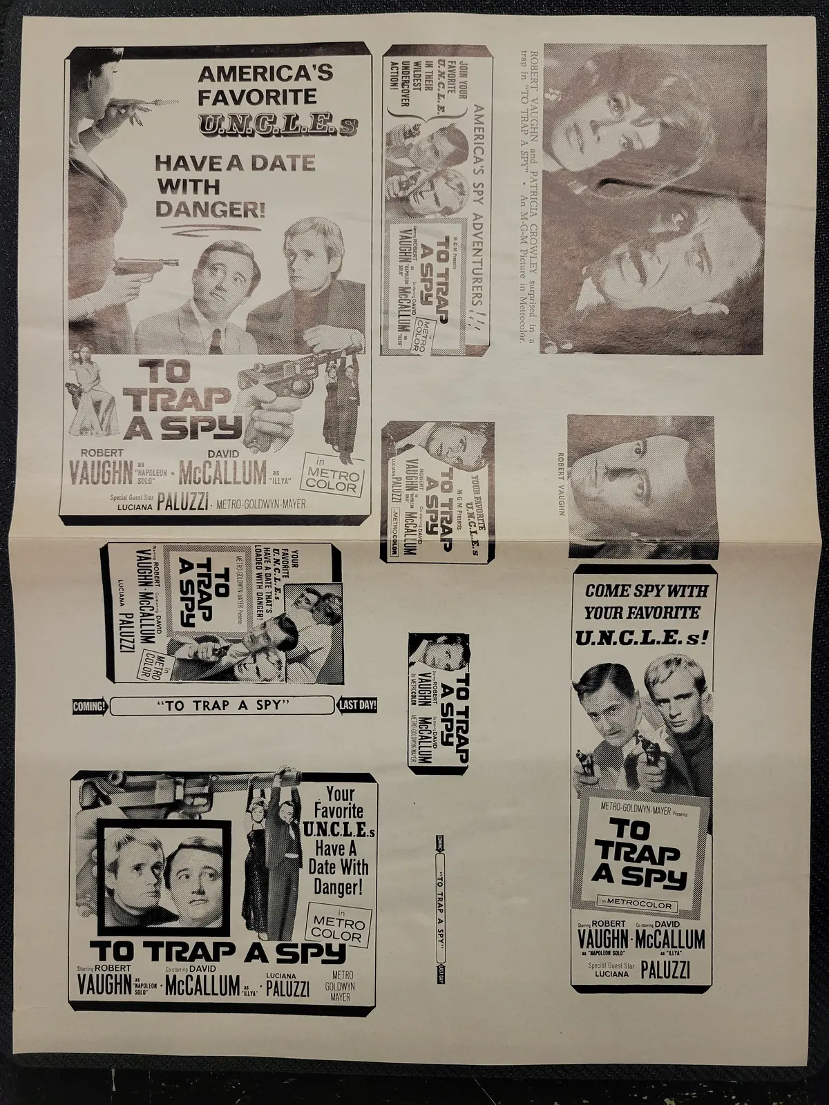 "To Trap A Spy" Original Movie Ad Clip Art Print 1