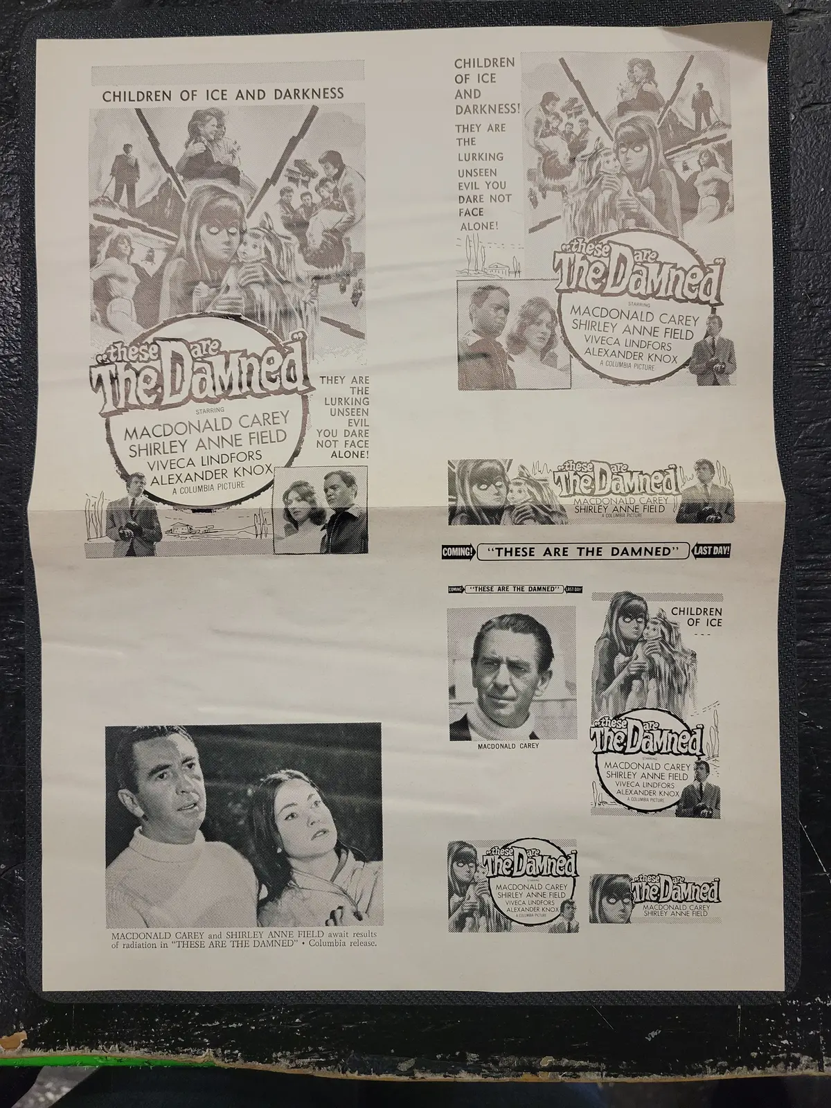 "These Are The Damned" Original Movie Ad Clip Art Print 1
