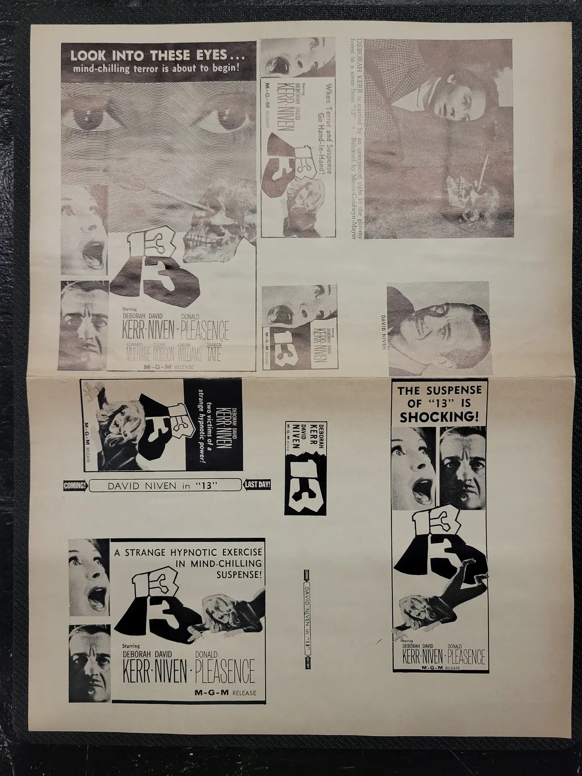 "13 (Eye Of The Devil)" Original Movie Ad Clip Art Print 1