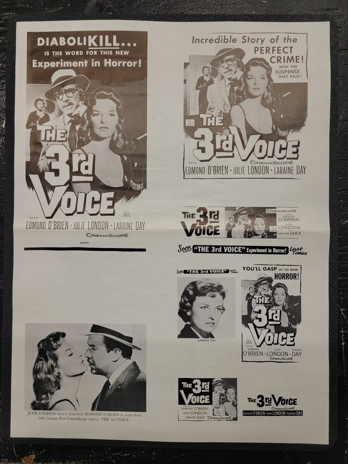 "The 3Rd Voice" Original Movie Ad Clip Art Print 1