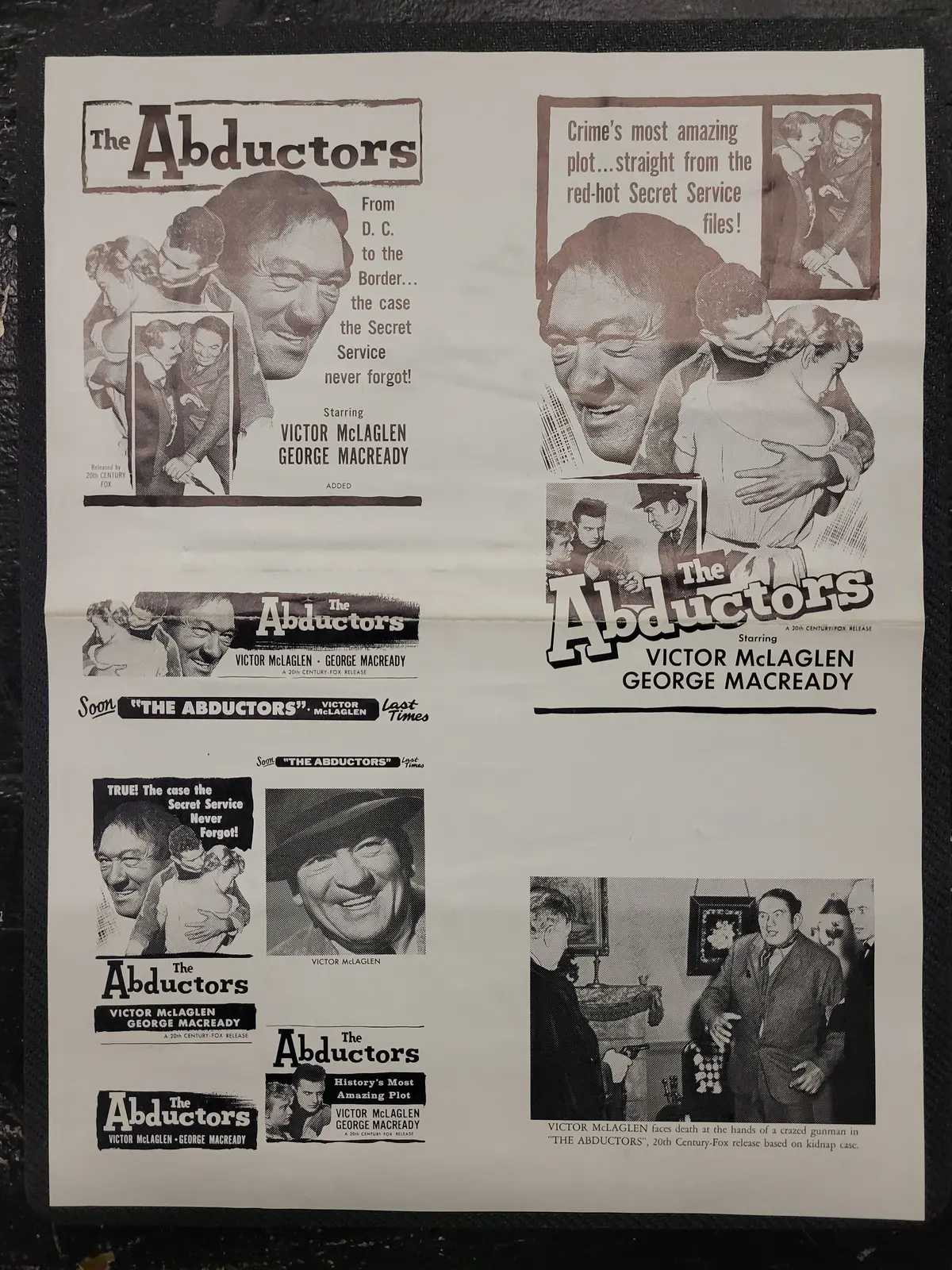 "The Abductors" Original Movie Ad Clip Art Print 1