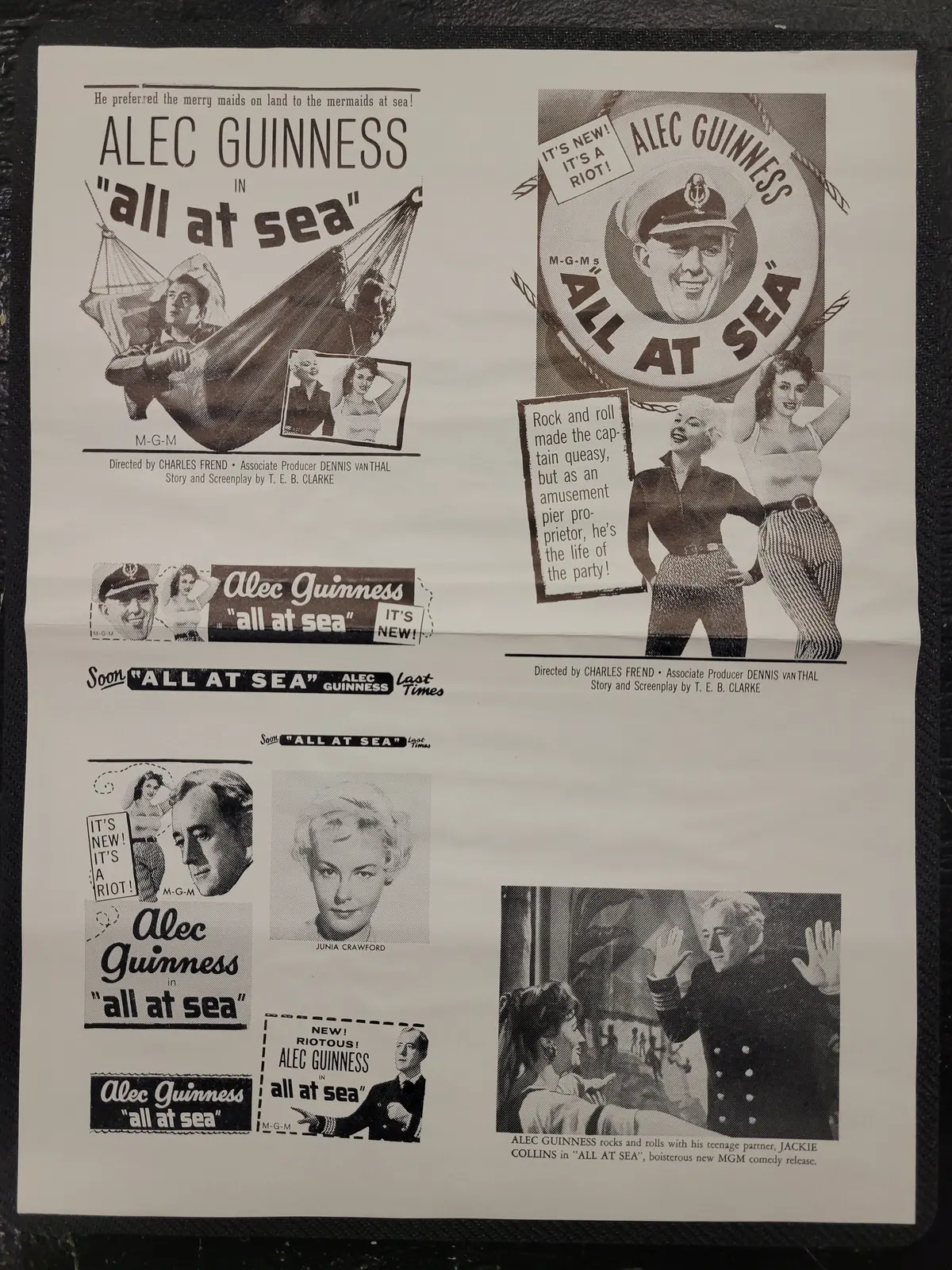 "All At Sea" Original Movie Ad Clip Art Print 1