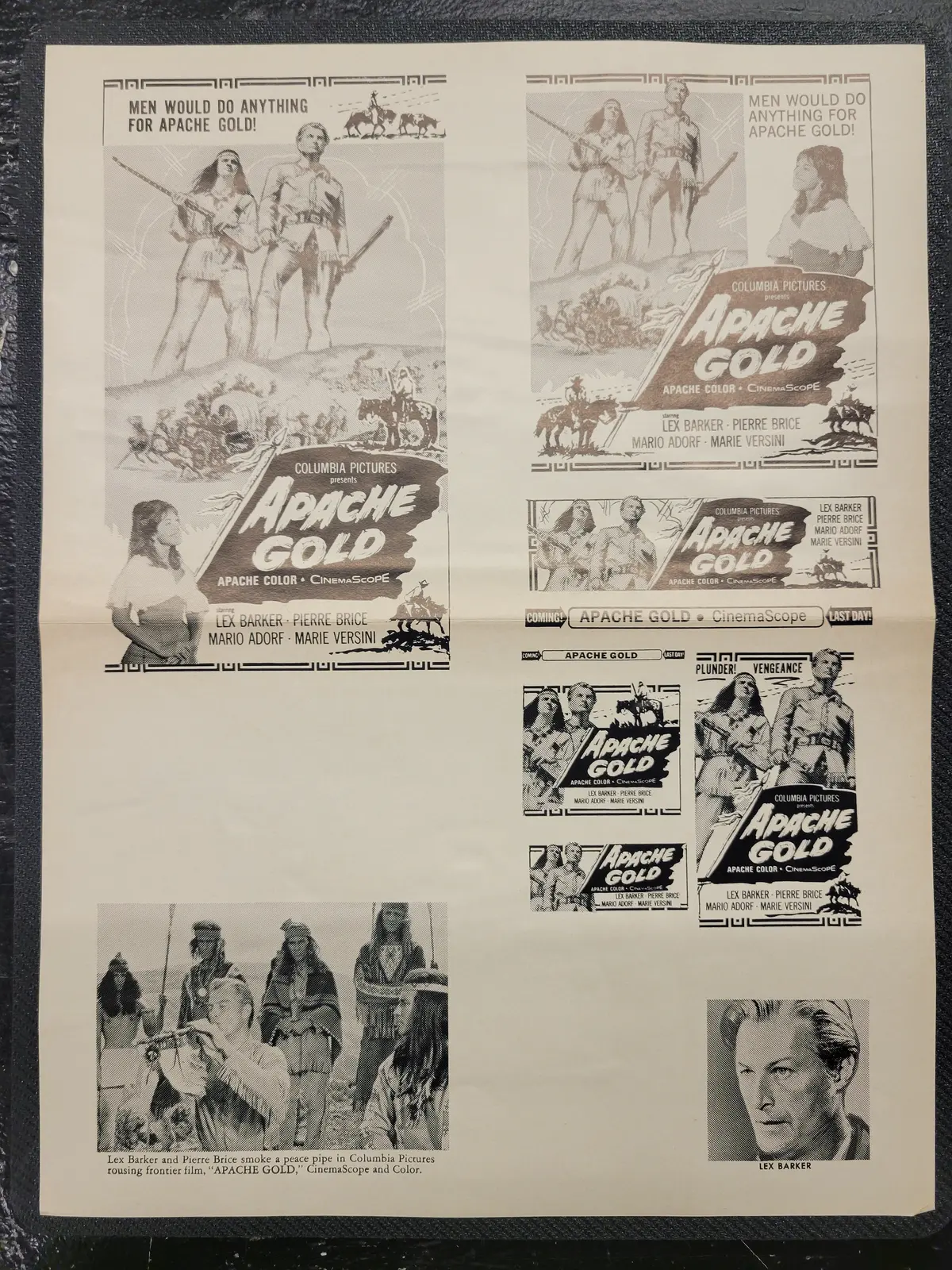"Apache Gold (Winnetou)" Original Movie Ad Clip Art Print 1