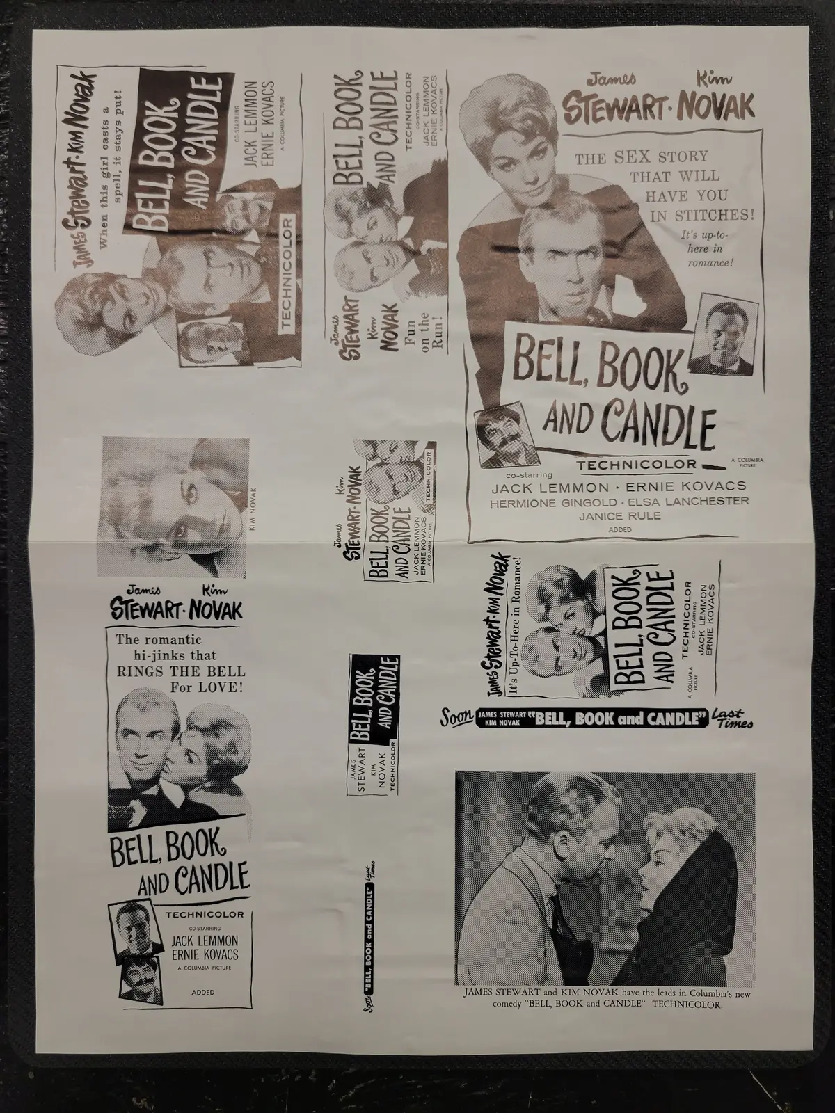 "Bell, Book, And Candle" Original Movie Ad Clip Art Print 1