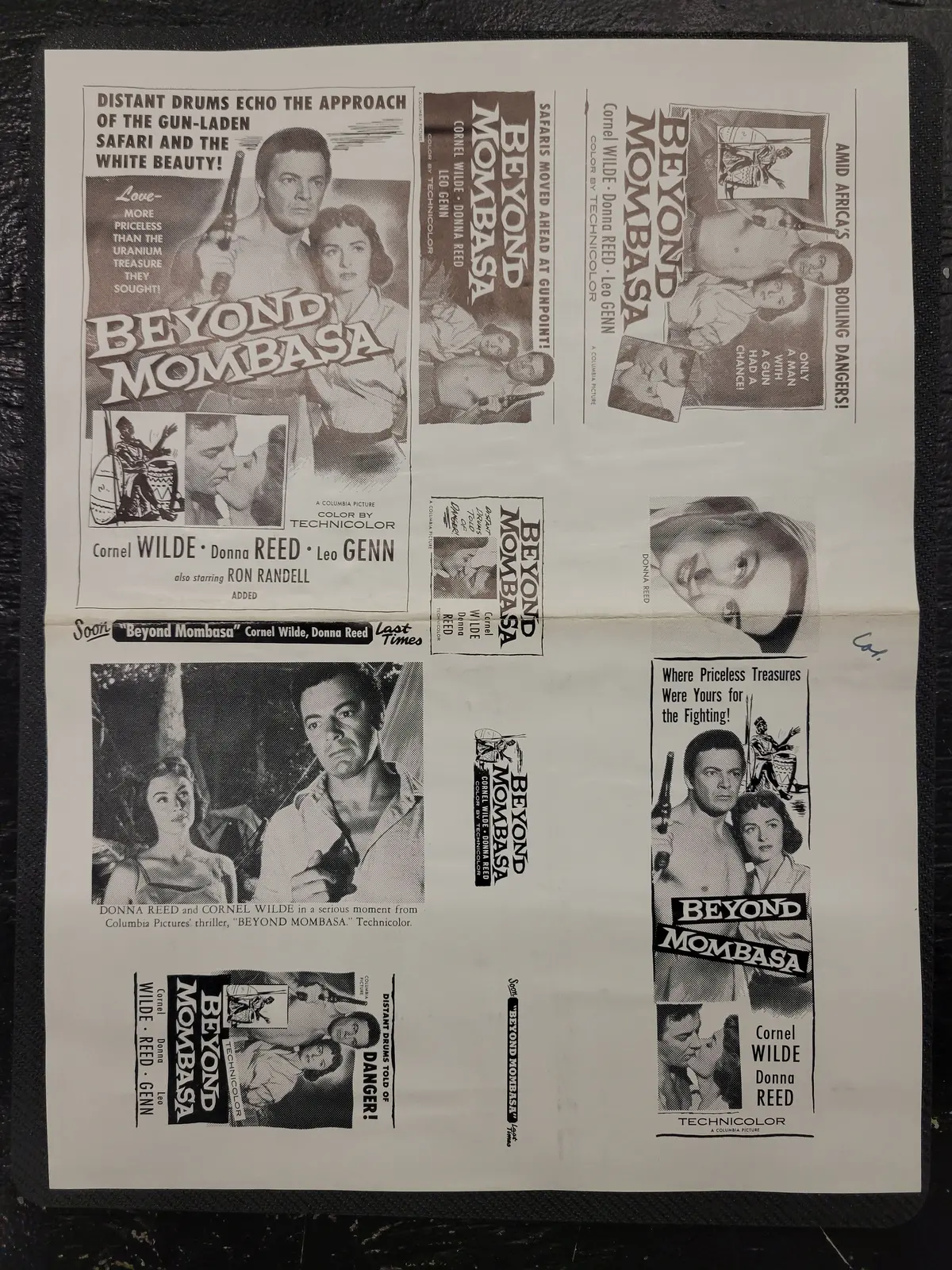 "Beyond Mombasa" Original Movie Ad Clip Art Print 1