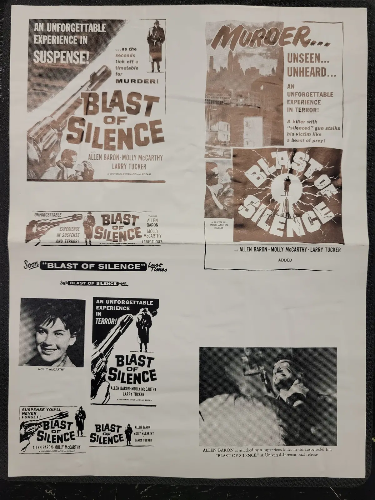 "Blast Of Silence" Original Movie Ad Clip Art Print 1
