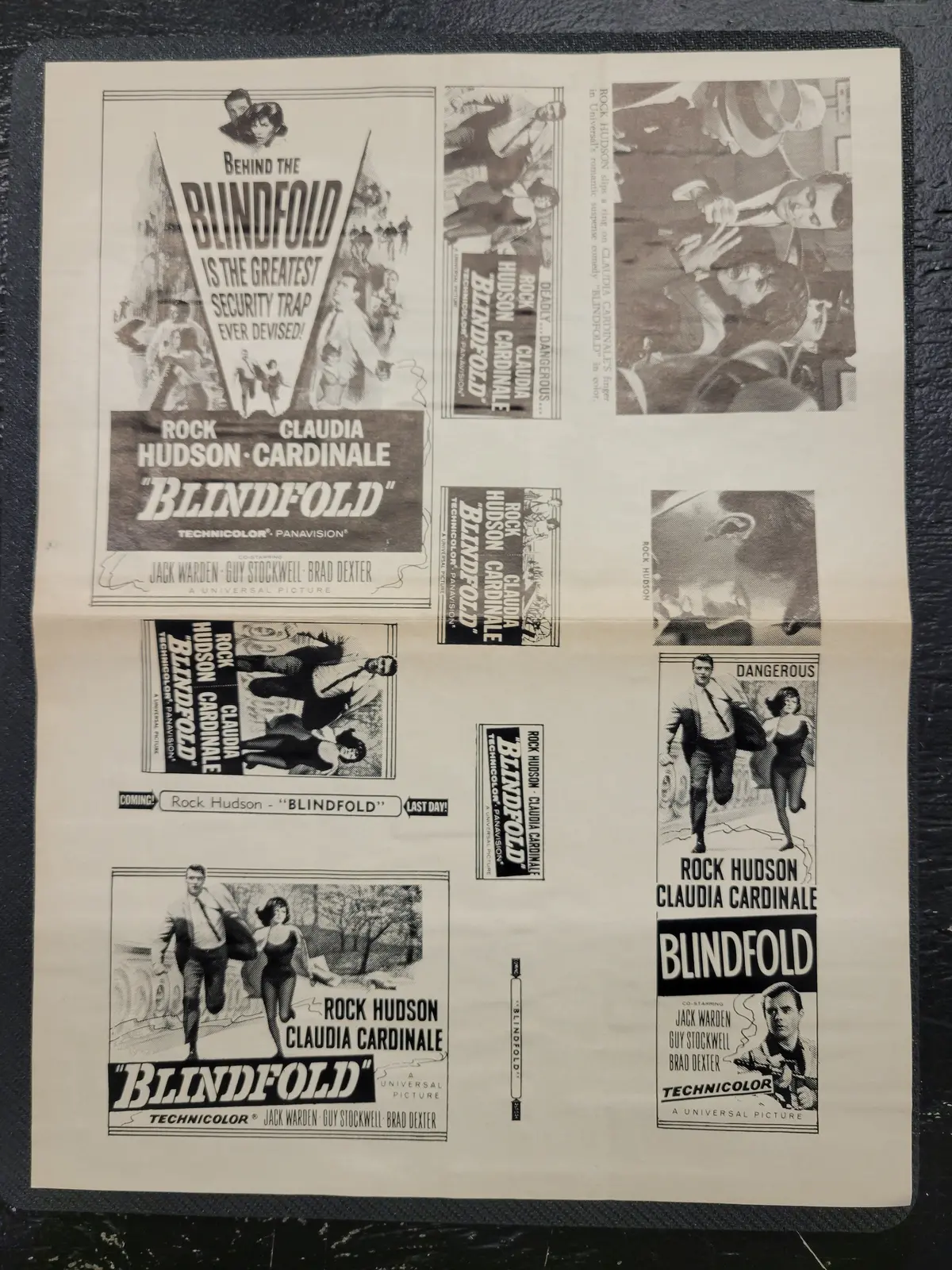 "Blindfold" Original Movie Ad Clip Art Print 1