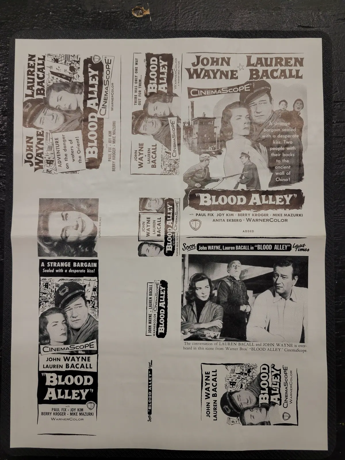 "Blood Alley" Original Movie Ad Clip Art Print 1