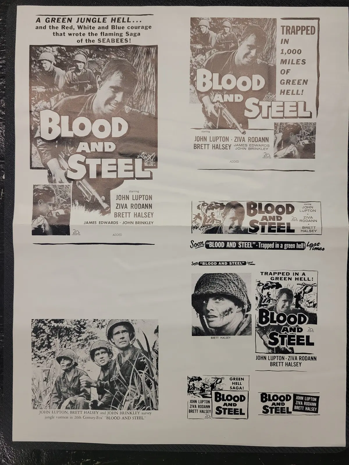 "Blood And Steel" Original Movie Ad Clip Art Print 1