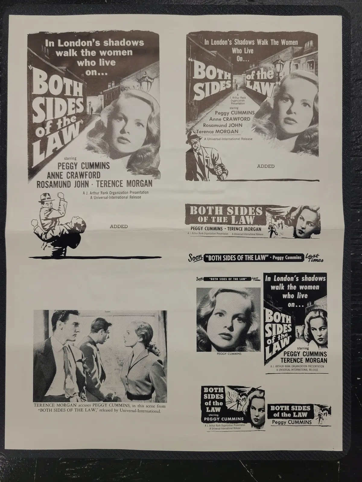 "Both Sides Of The Law" Original Movie Ad Clip Art Print 1