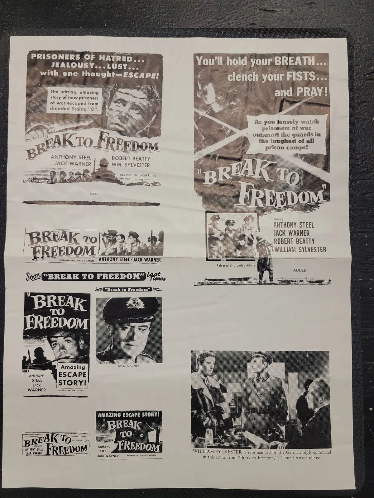 "Break To Freedom" Original Movie Ad Clip Art Print 1