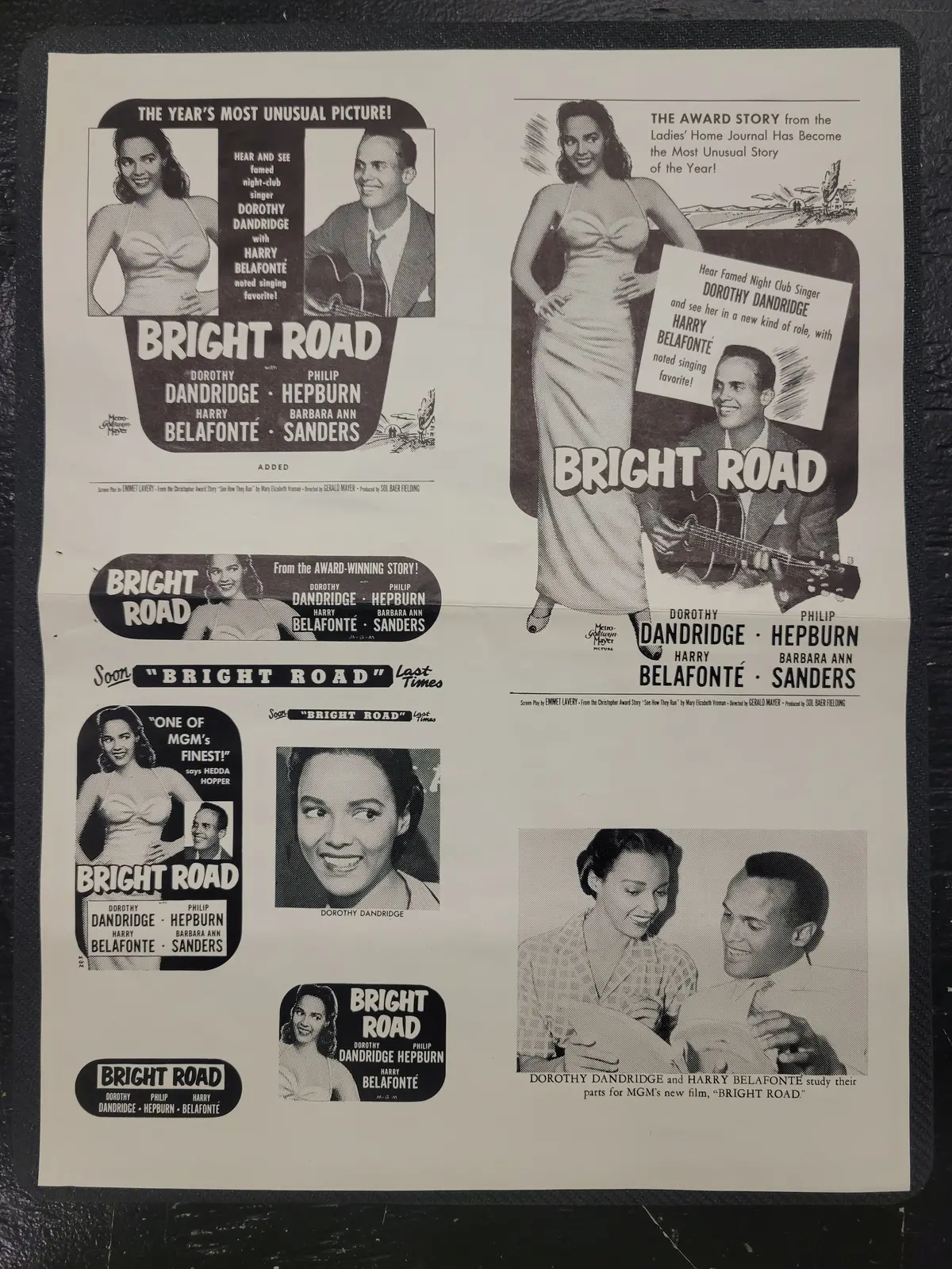 "Bright Road" Original Movie Ad Clip Art Print 1