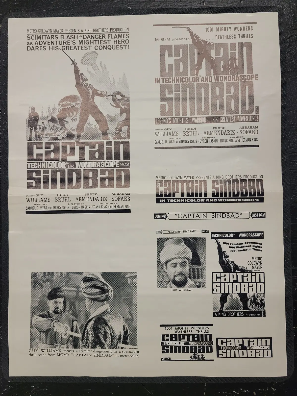 "Captain Sinbad" Original Movie Ad Clip Art Print 1