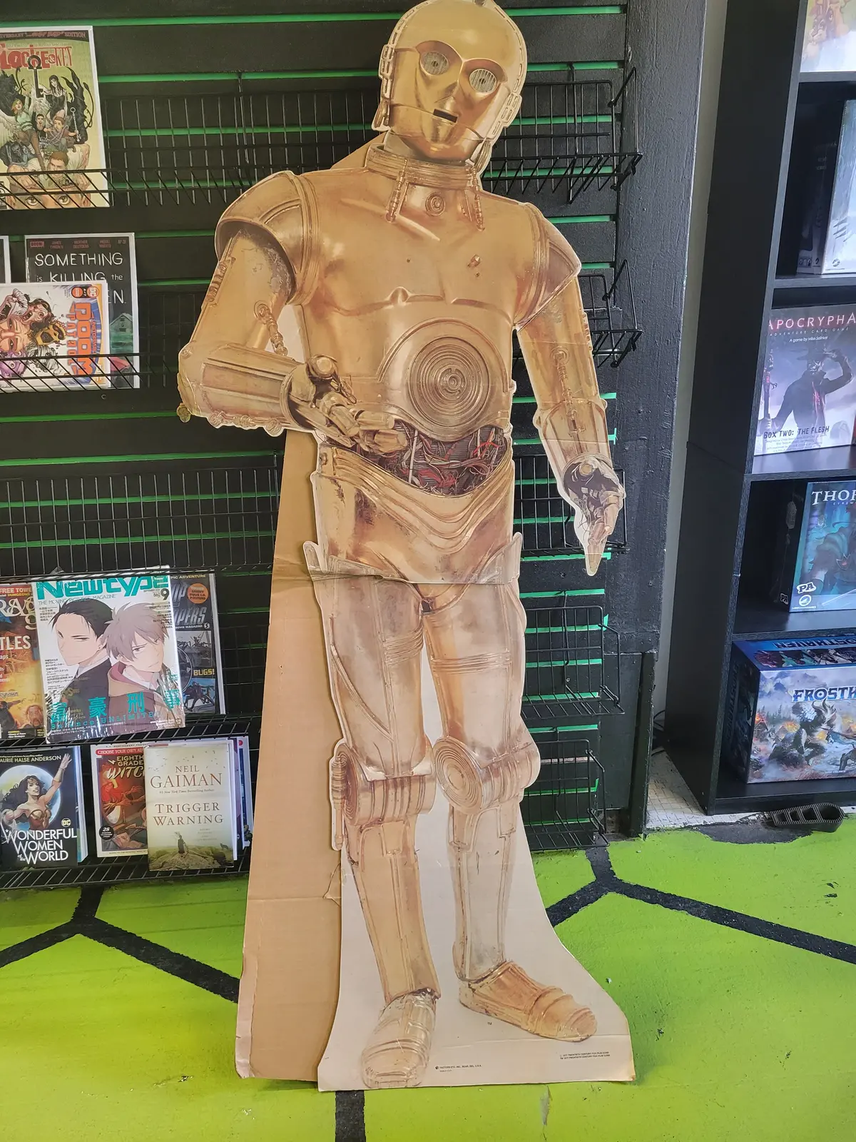 Original 1977 C-3P0 Cardboard Stand Up 1