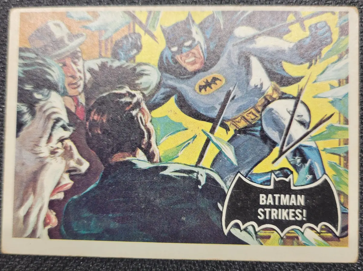 1966 Batman Cards - #12 Batman Strikes! (1) 1