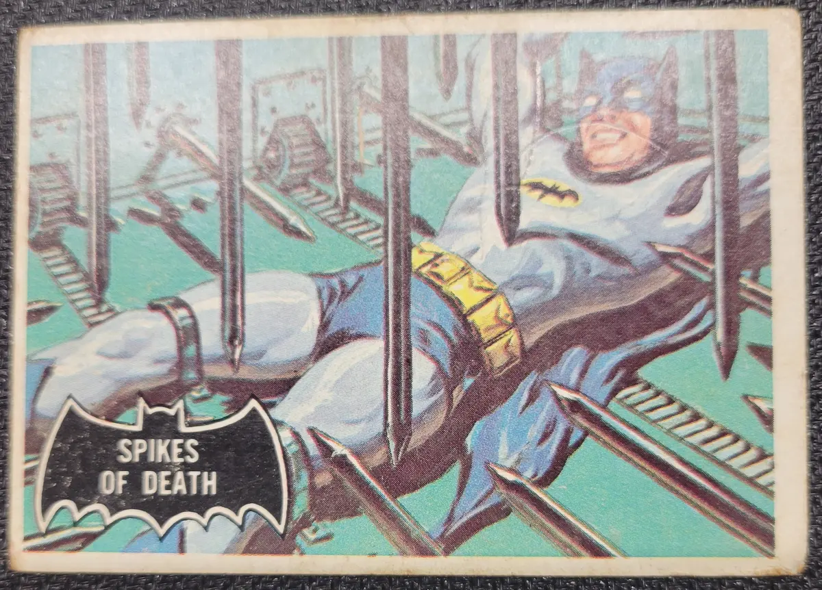 1966 Batman Cards - #17 Spikes Of Death 1