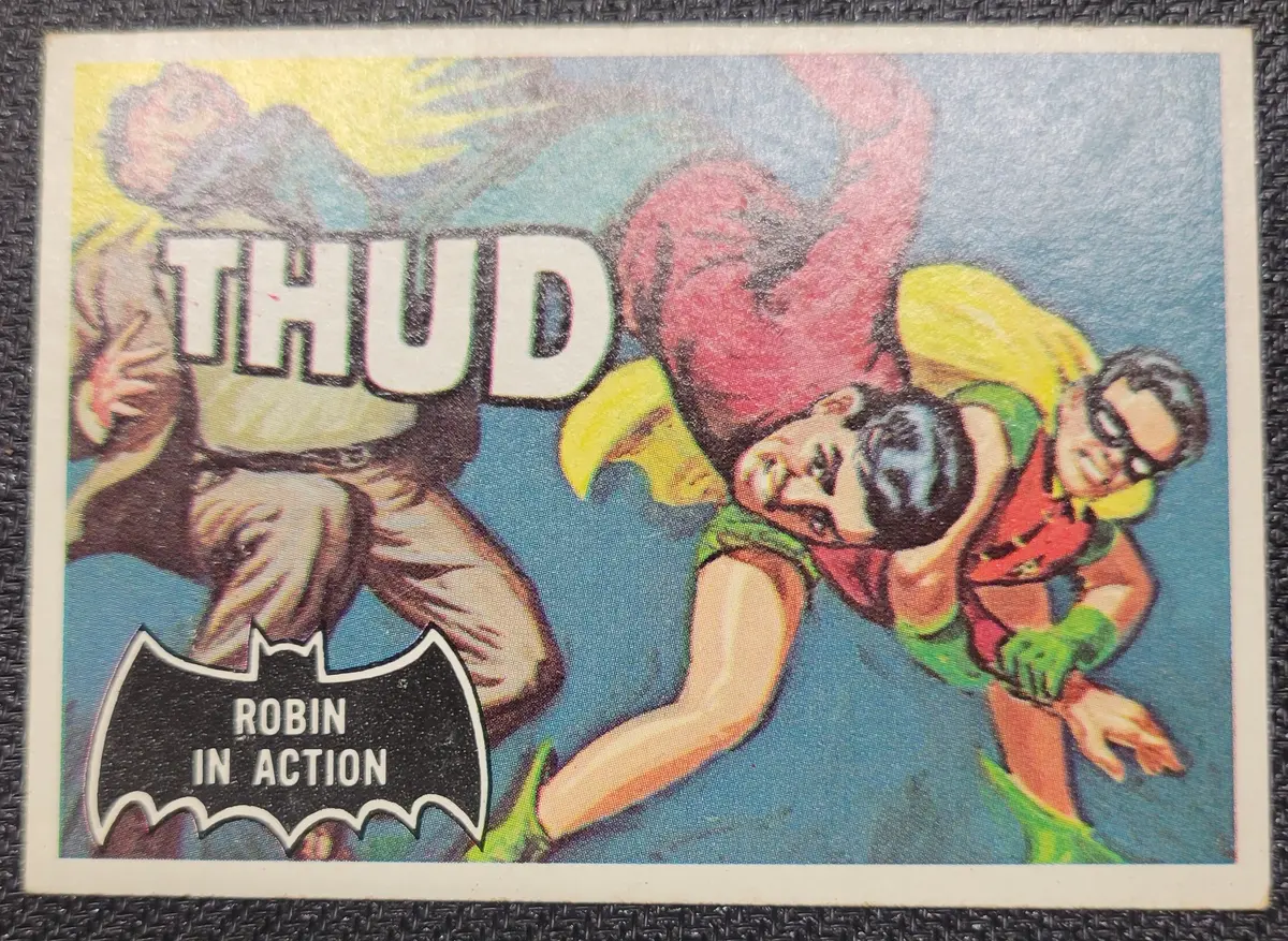 1966 Batman Cards - #18 Robin In Action (3) 1