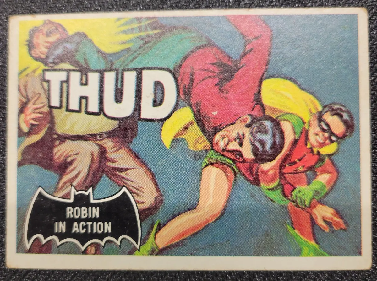 1966 Batman Cards - #18 Robin In Action (4) 1