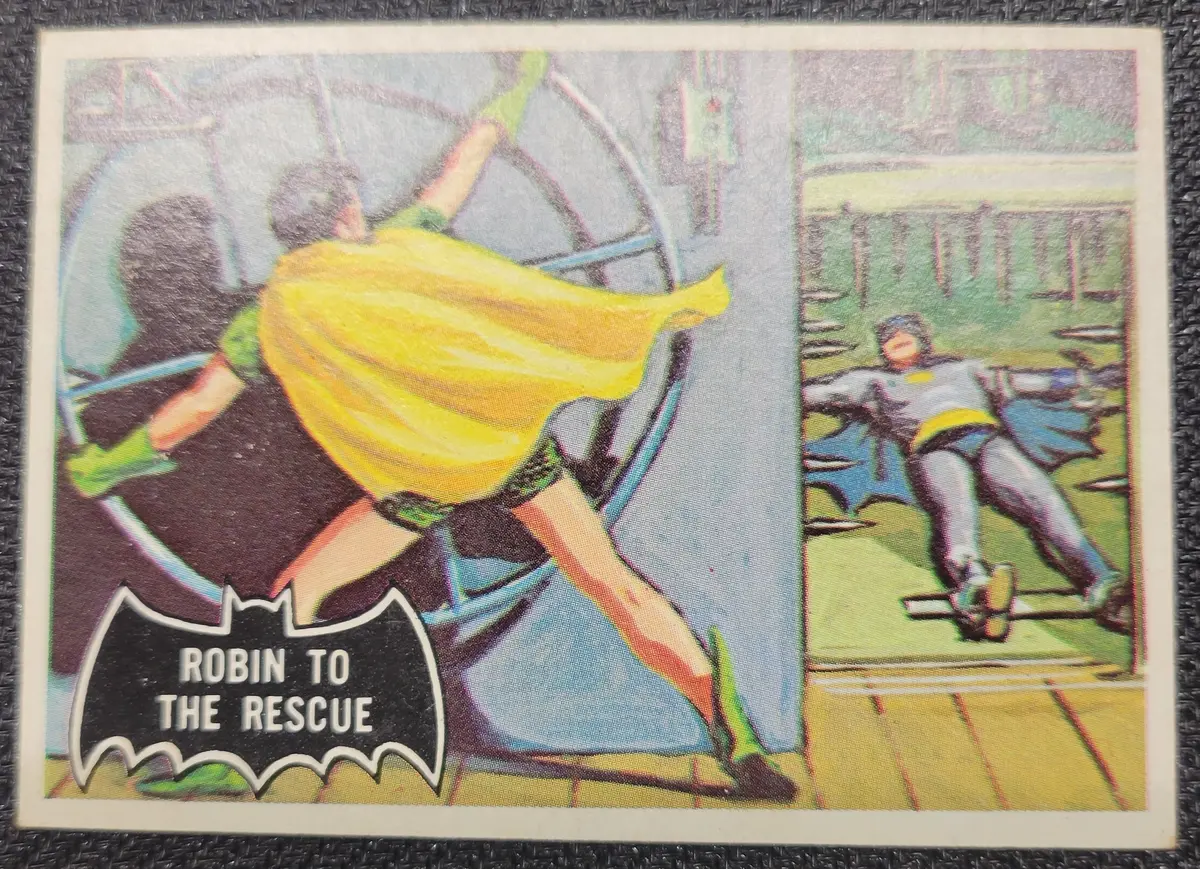 1966 Batman Cards - #20 Robin To The Rescue 1