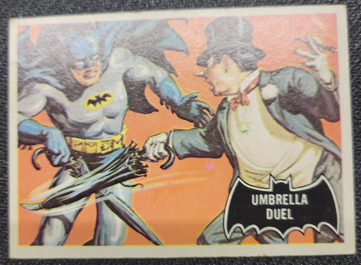 1966 Batman Cards - #23 Umbrella Duel 1