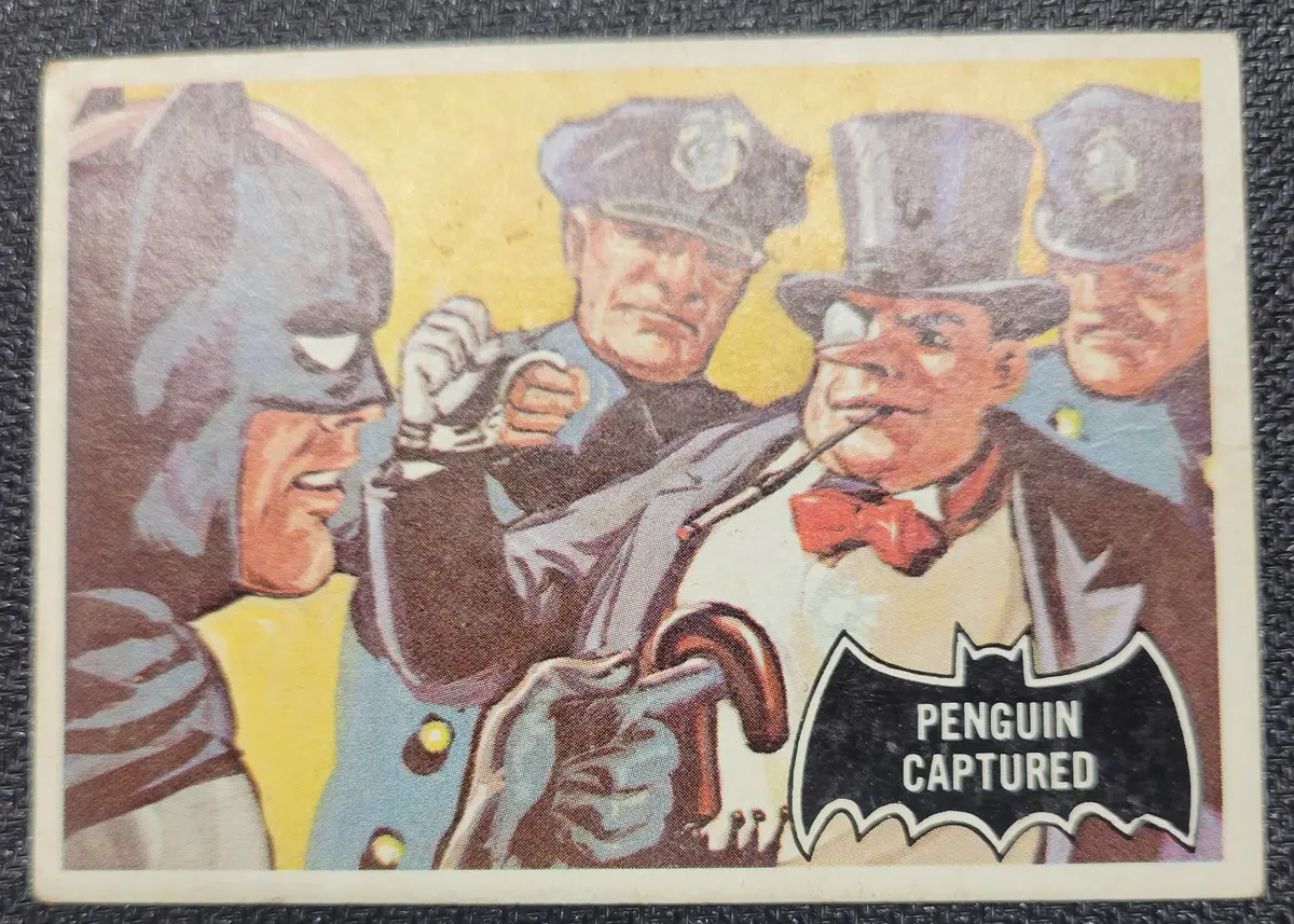 1966 Batman Cards - #24 Penguin Captured 1