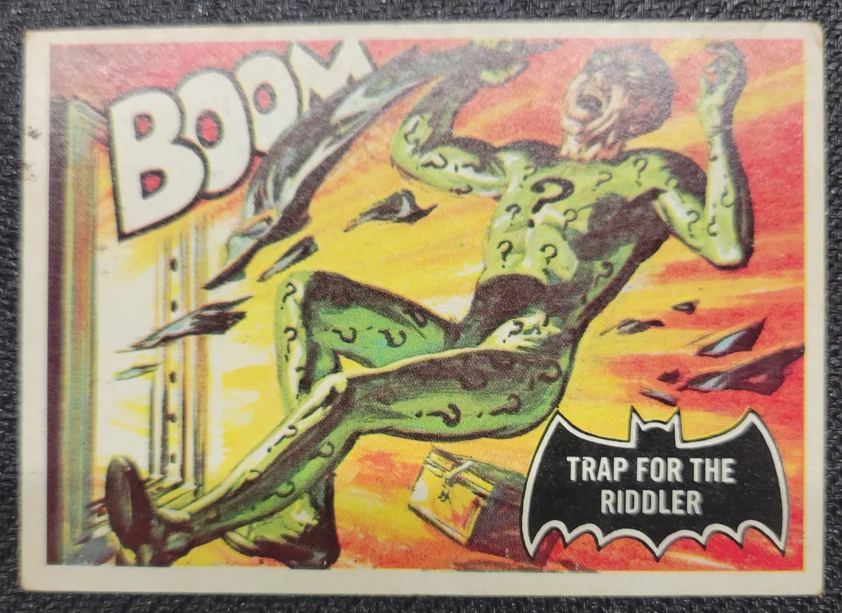 1966 Batman Cards - #45 Trap For The Riddler (2) 1