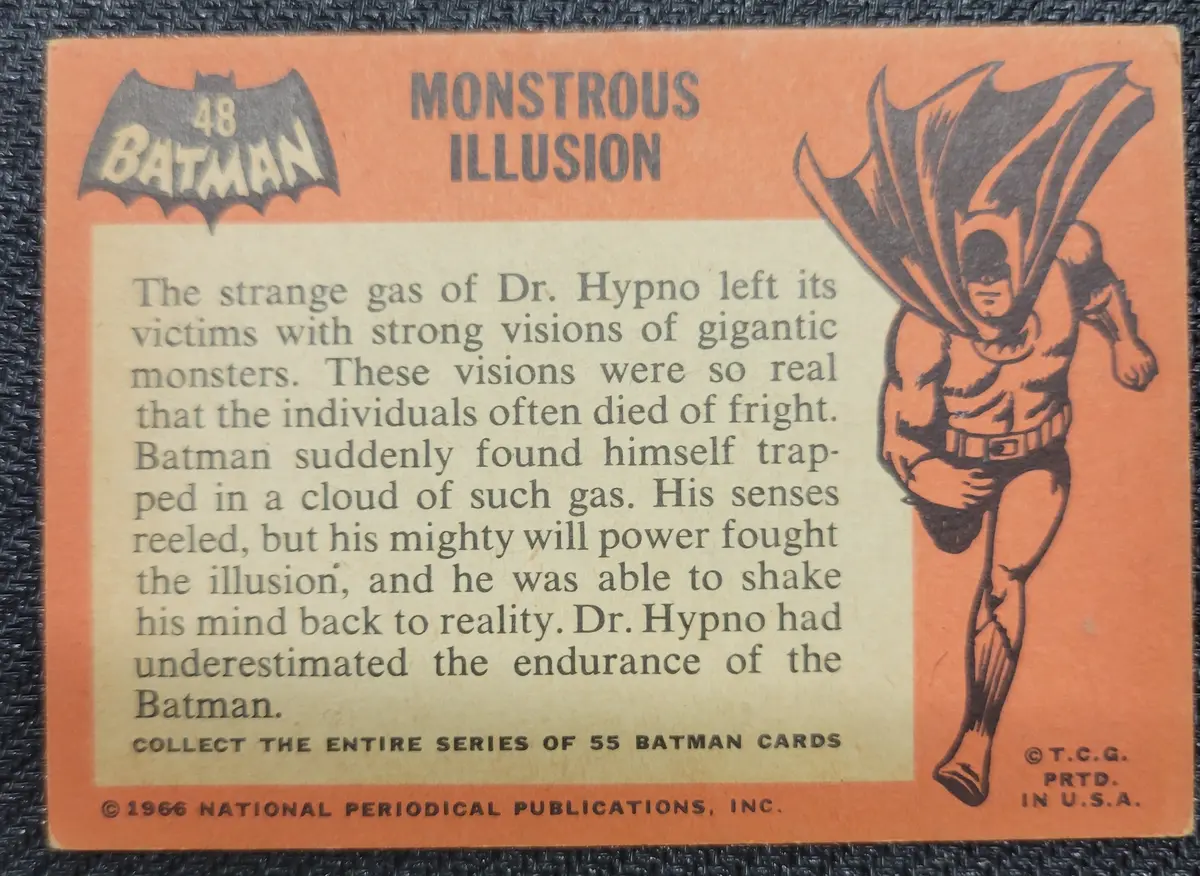 1966 Batman Cards - #48 Monstrous Illusion (1) 2