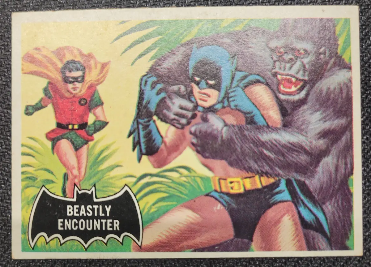 1966 Batman Cards - #50 Beastly Encounters 1