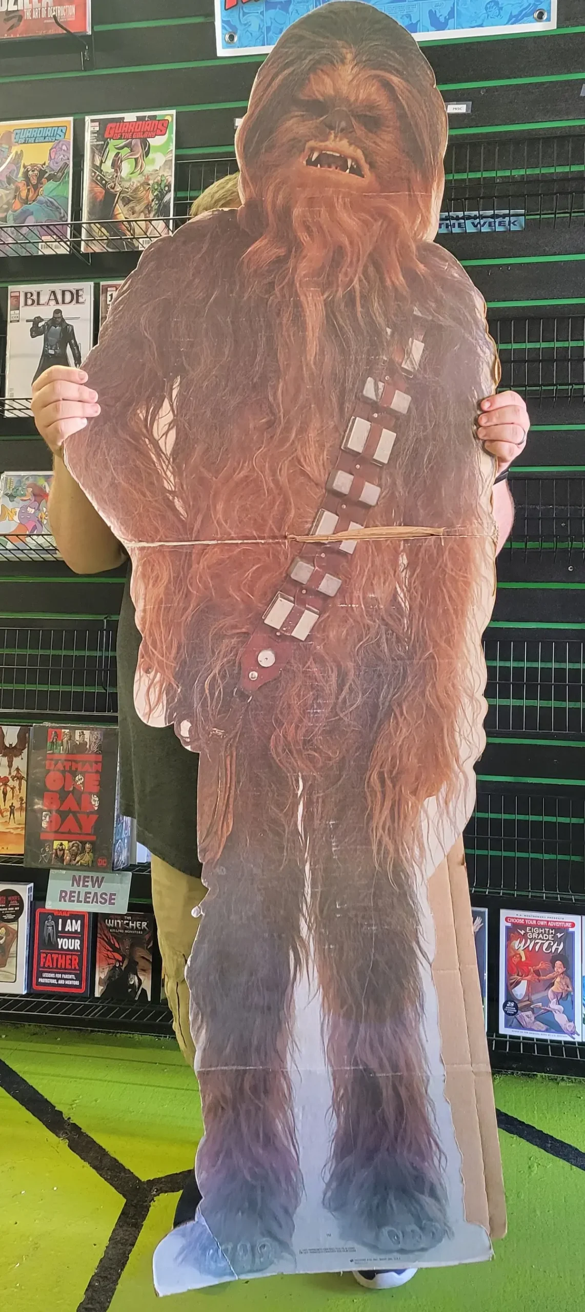 Original 1977 Chewbacca Cardboard Stand Up 1
