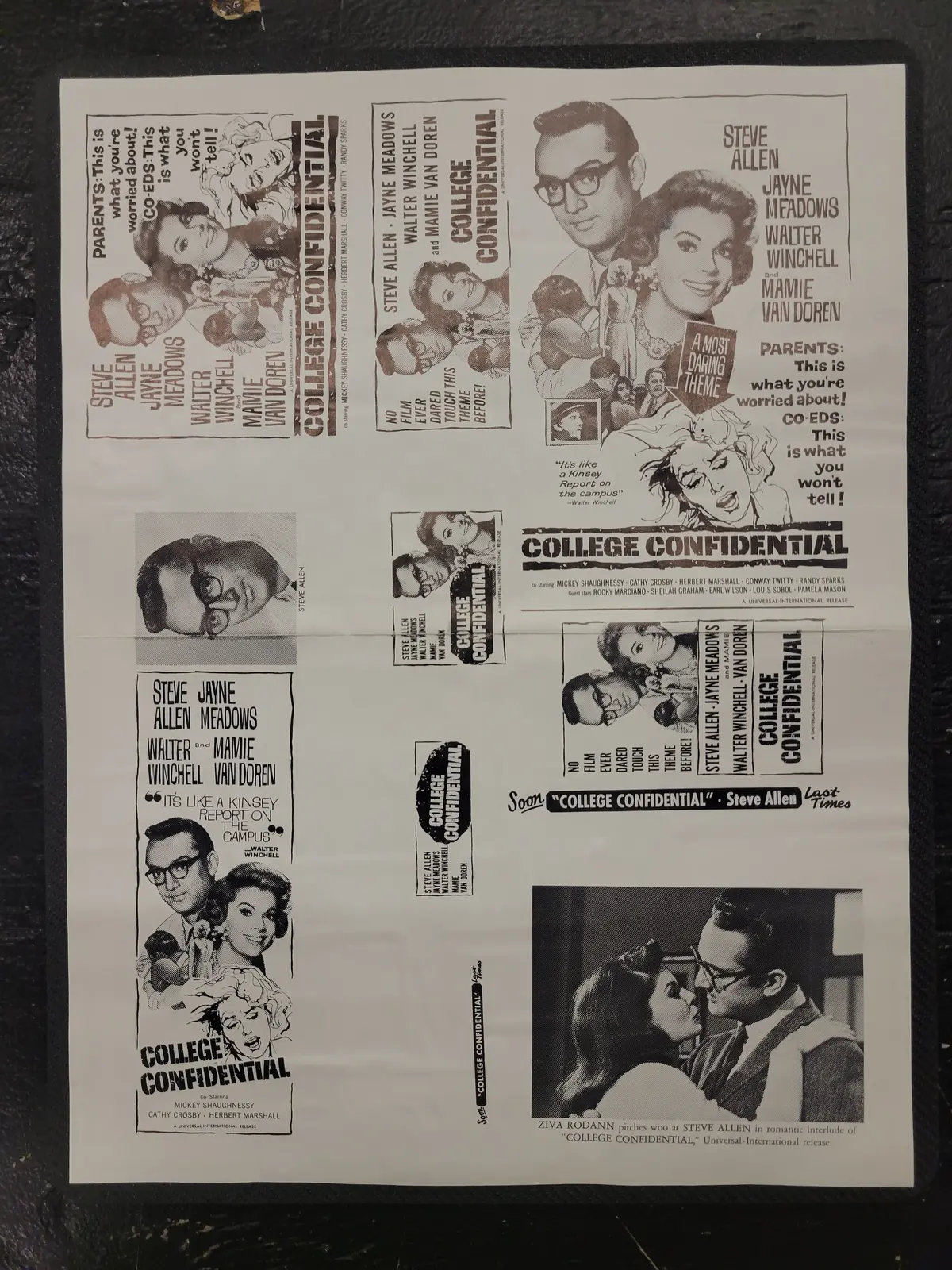 "College Confidential" Original Movie Ad Clip Art Print 1