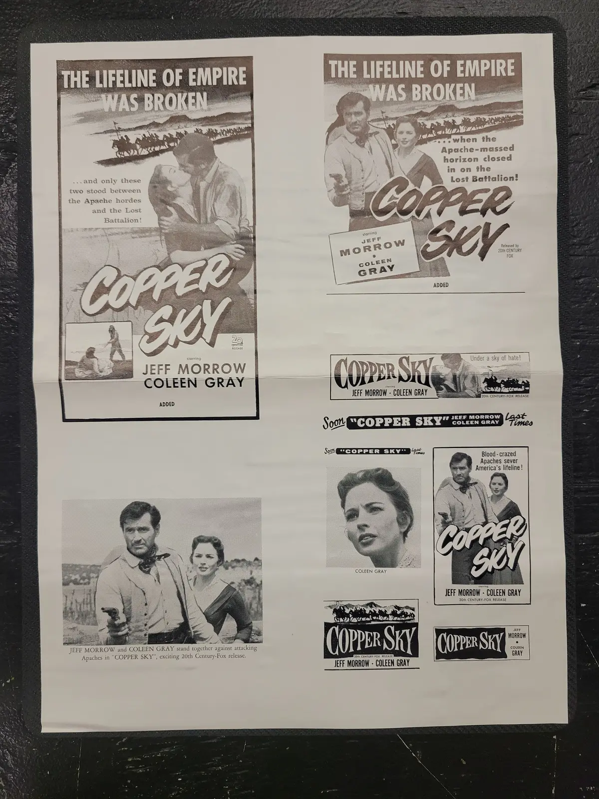 "Copper Sky" Original Movie Ad Clip Art Print 1