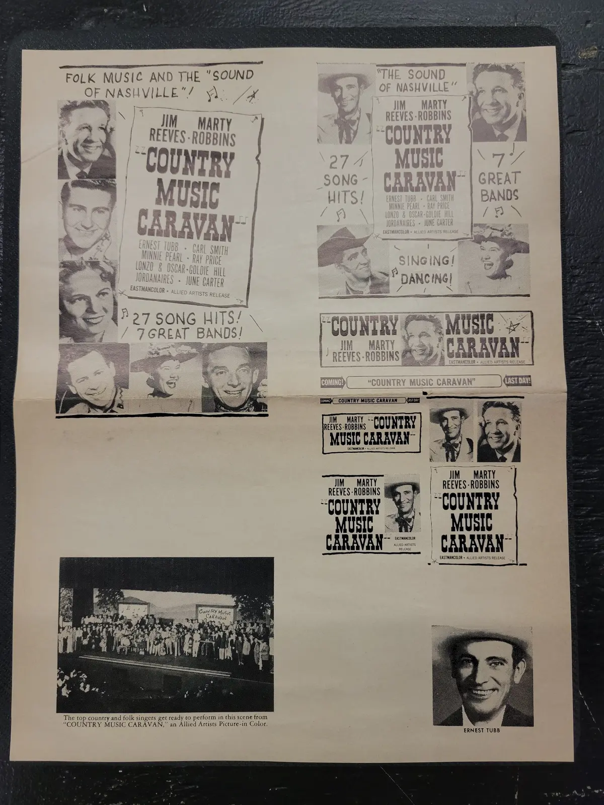 "Country Music Caravan" Original Movie Ad Clip Art Print 1