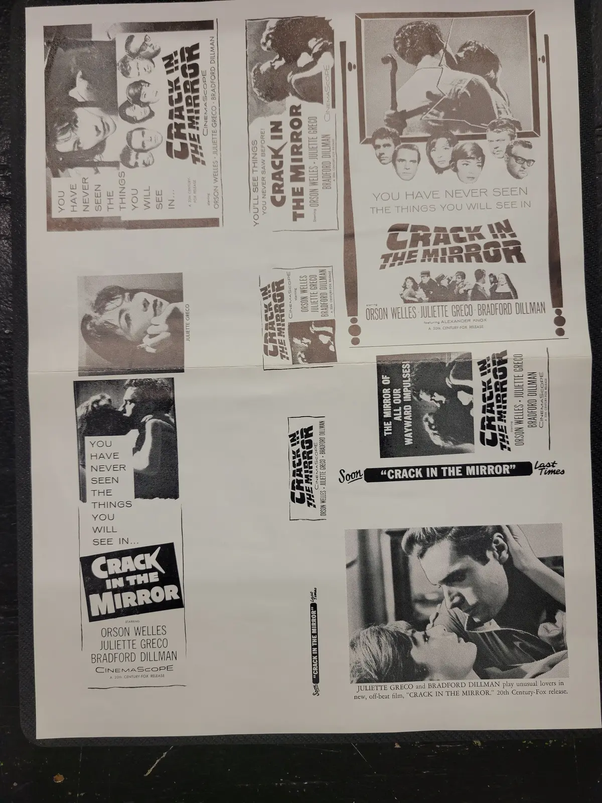 "Crack In The Mirror" Original Movie Ad Clip Art Print 1
