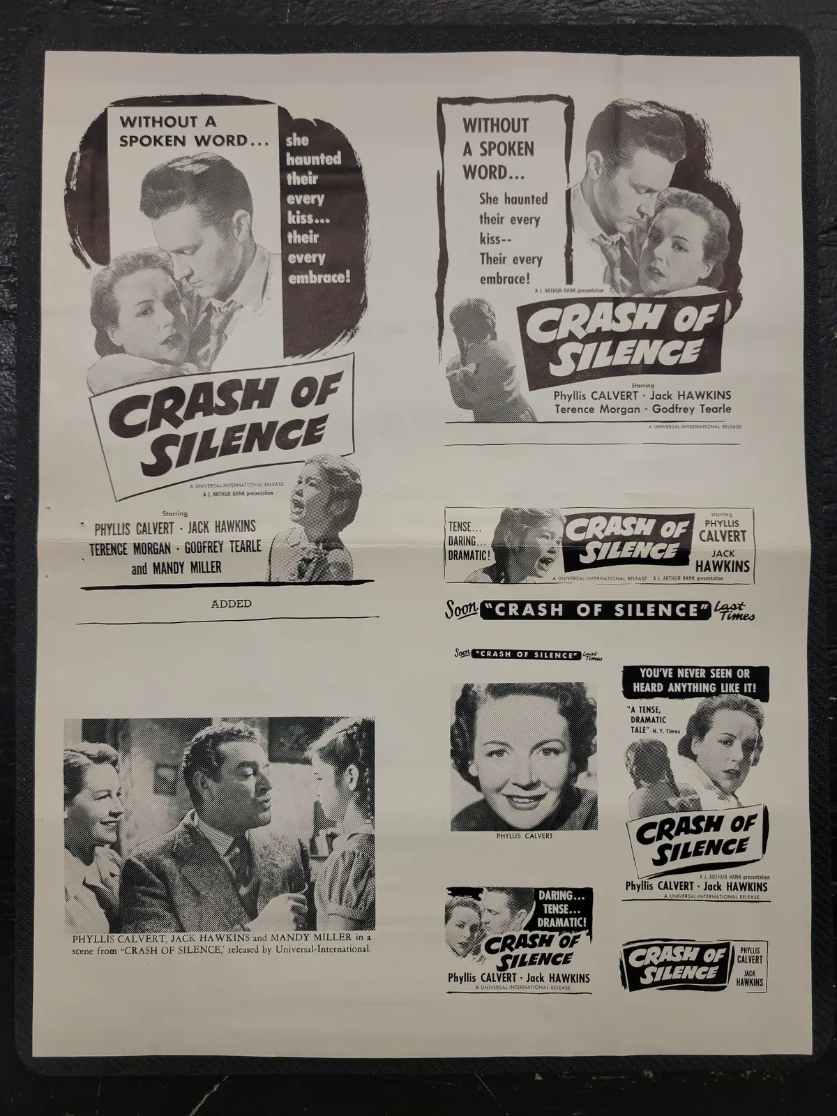 "Crash Of Silence (Mandy)" Original Movie Ad Clip Art Print 1