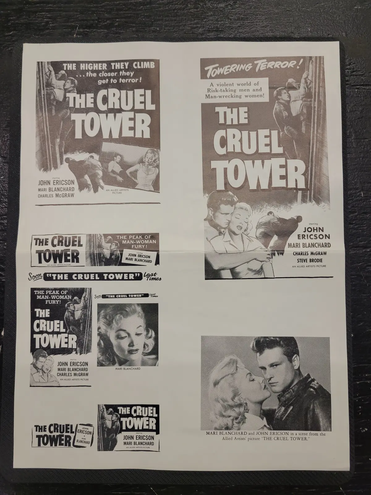 "The Cruel Tower" Original Movie Ad Clip Art Print 1