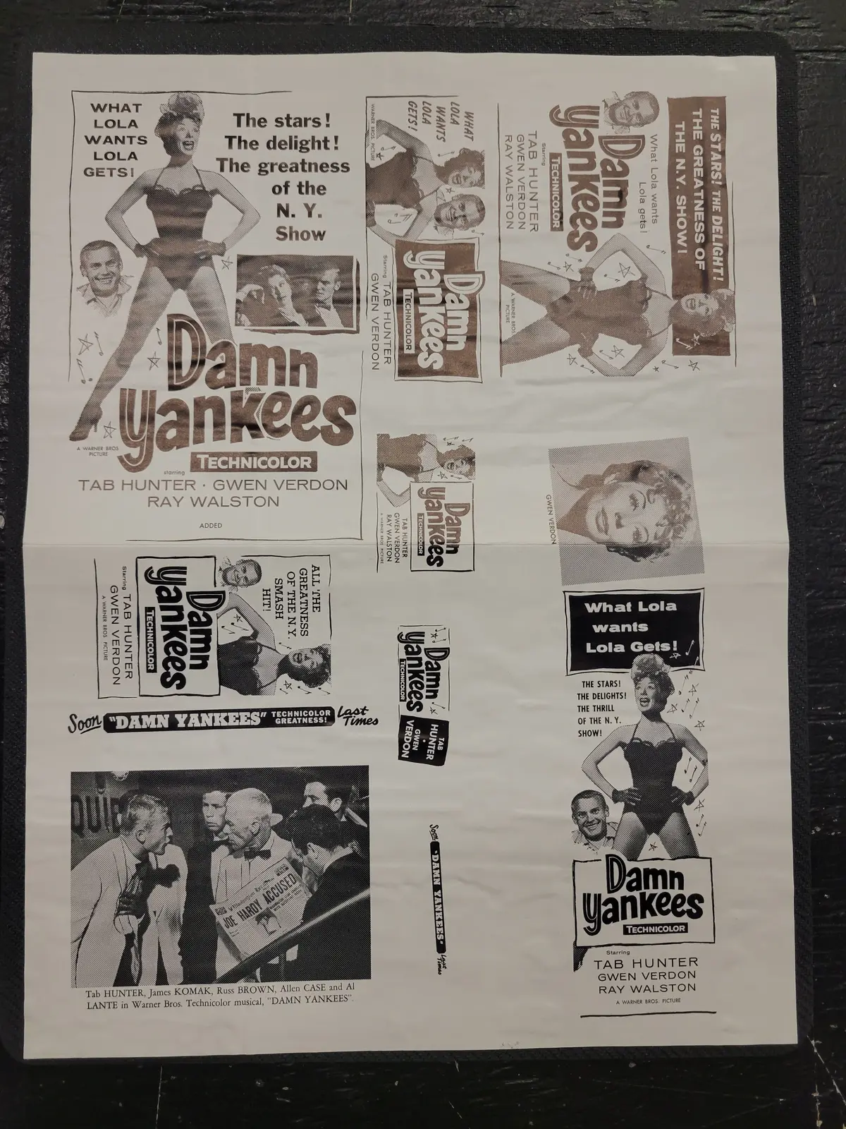 "Damn Yankees" Original Movie Ad Clip Art Print 1