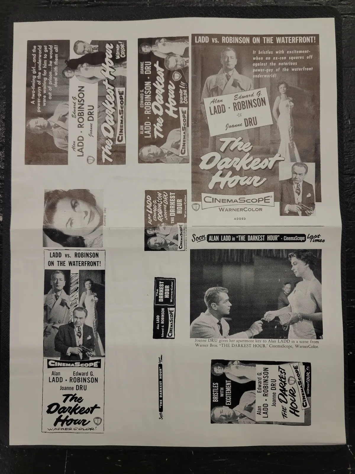 "The Darkest Hour (Hell On Frisco Bay)" Original Movie Ad Clip Art Print 1