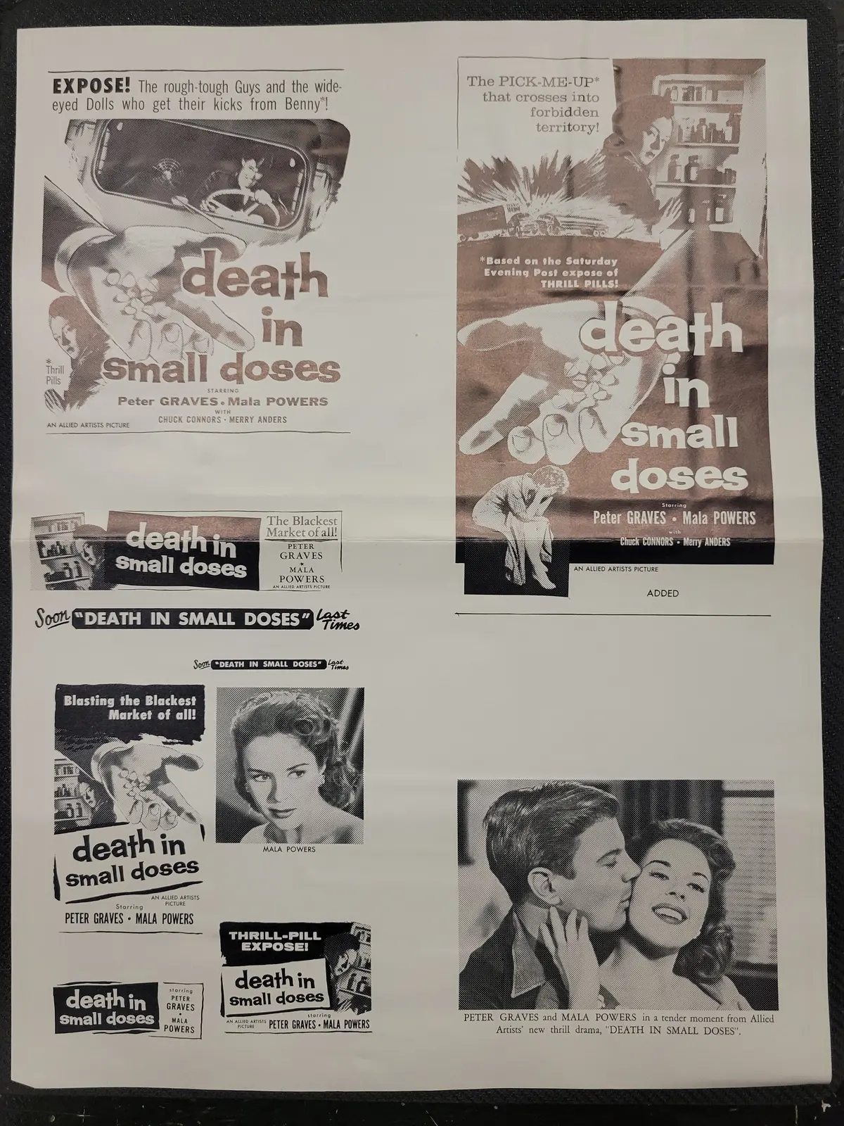 "Death In Small Doses" Original Movie Ad Clip Art Print 1
