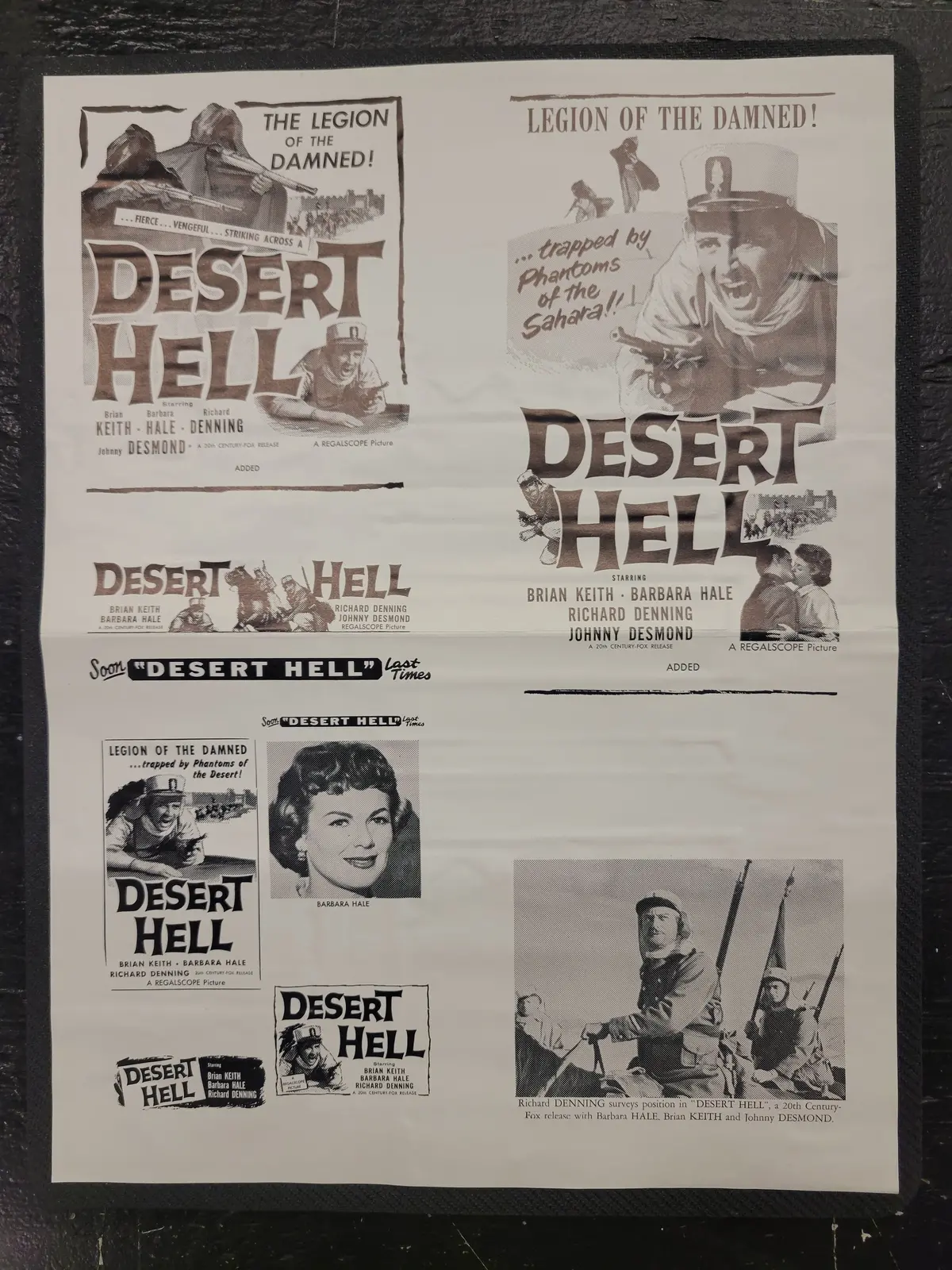 "Desert Hell" Original Movie Ad Clip Art Print 1