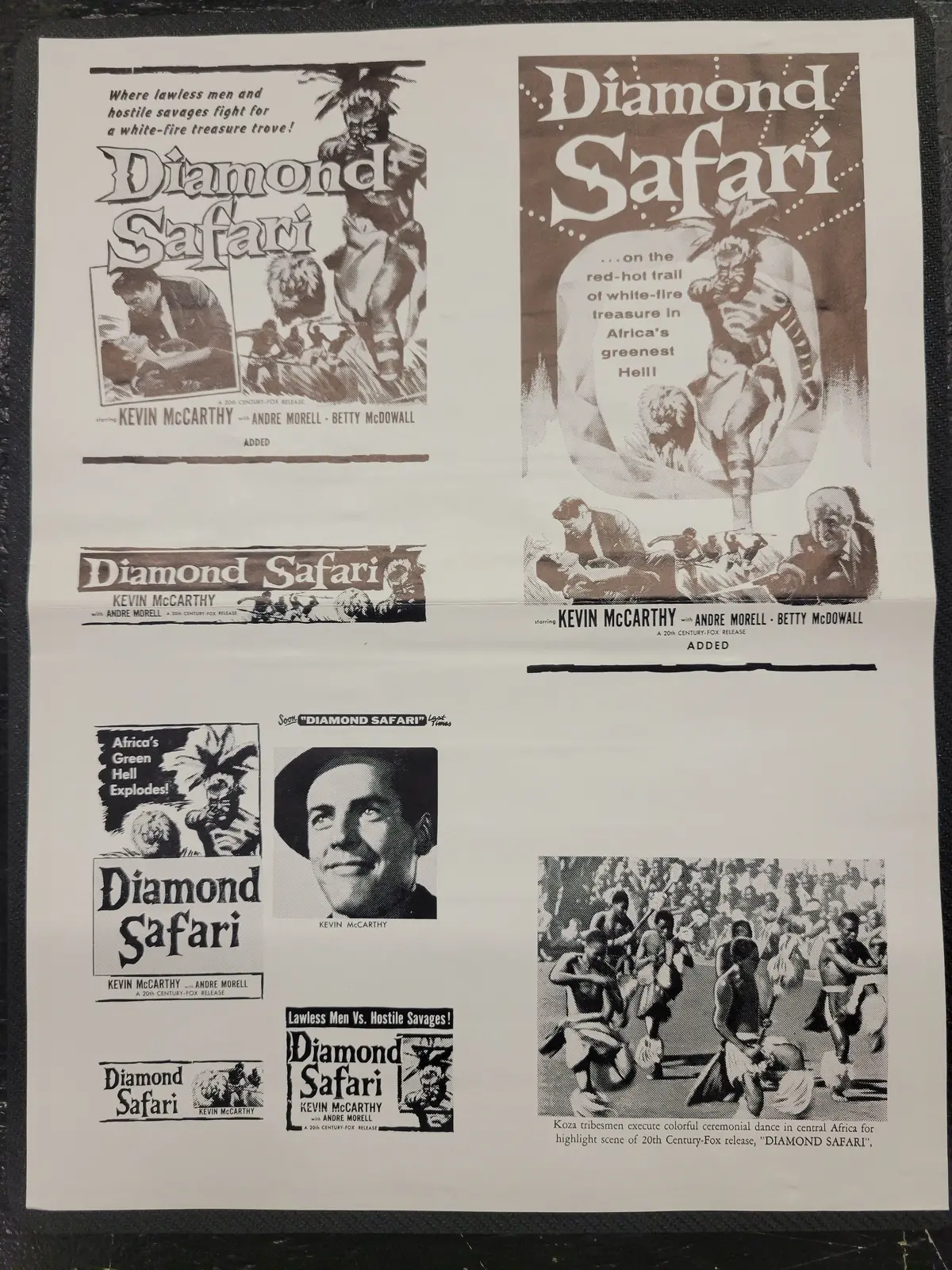 "Diamond Safari" Original Movie Ad Clip Art Print 1