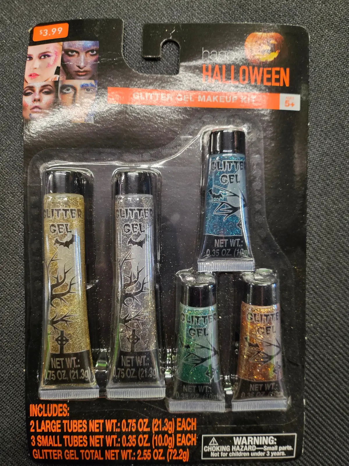 Halloween Glitter Gel Make Up Kit 1