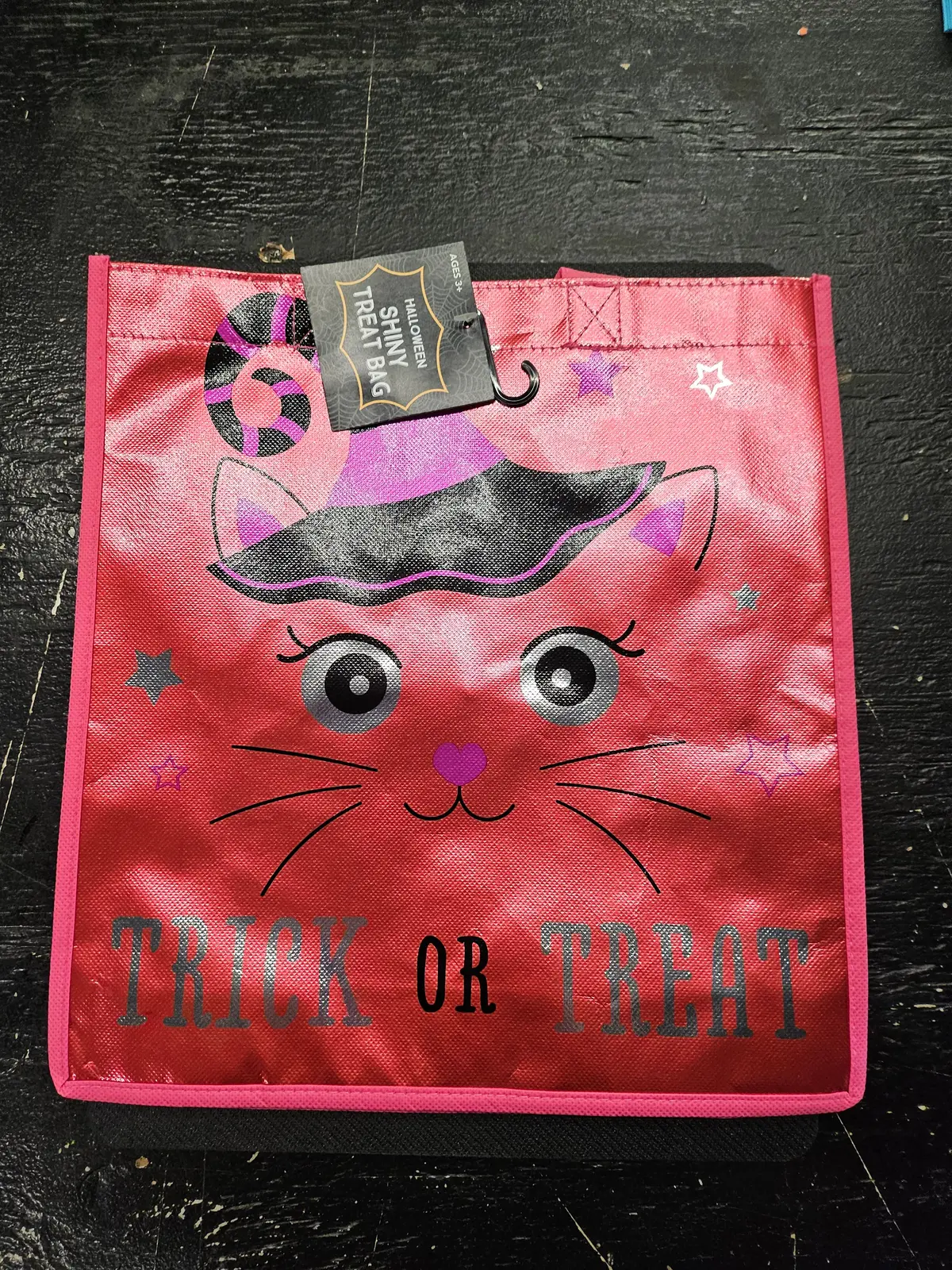 Shiny Cat Witch Trick Or Treat Bag 1