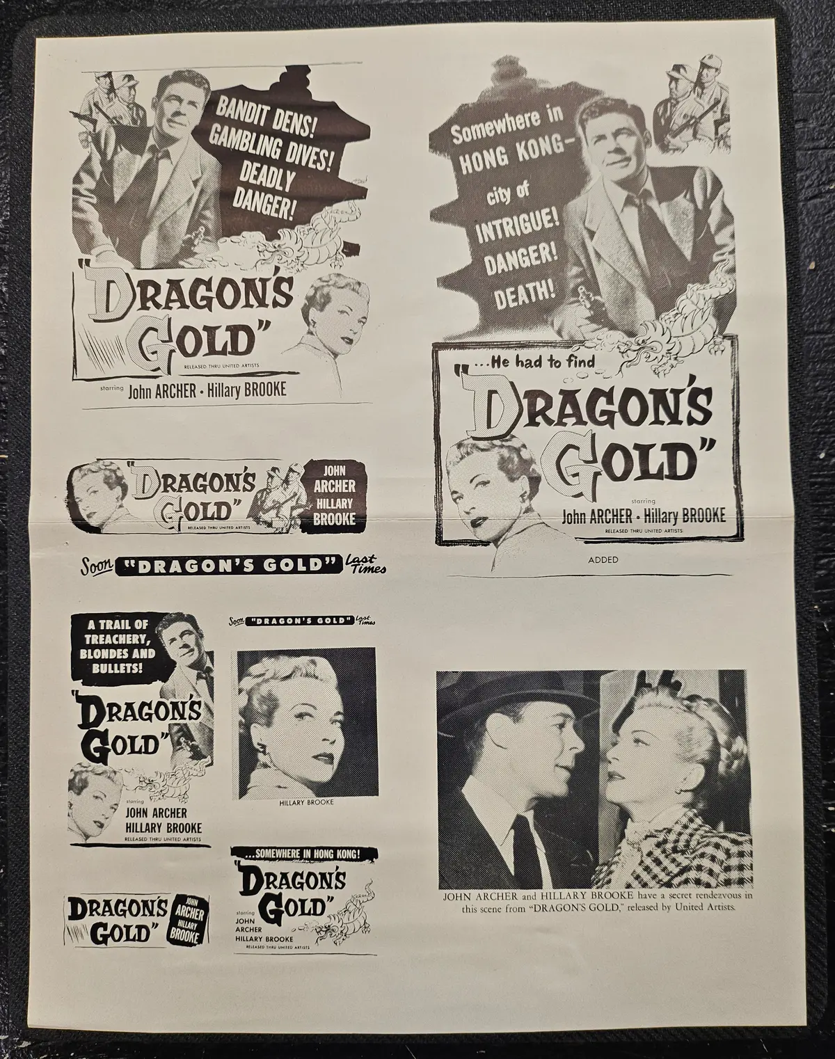 "Dragon's Gold" Original Movie Ad Clip Art Print 1