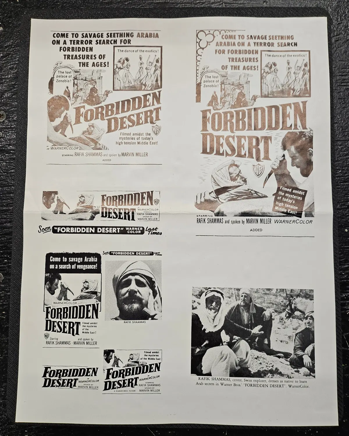 "Forbidden Desert" Original Movie Ad Clip Art Print 1