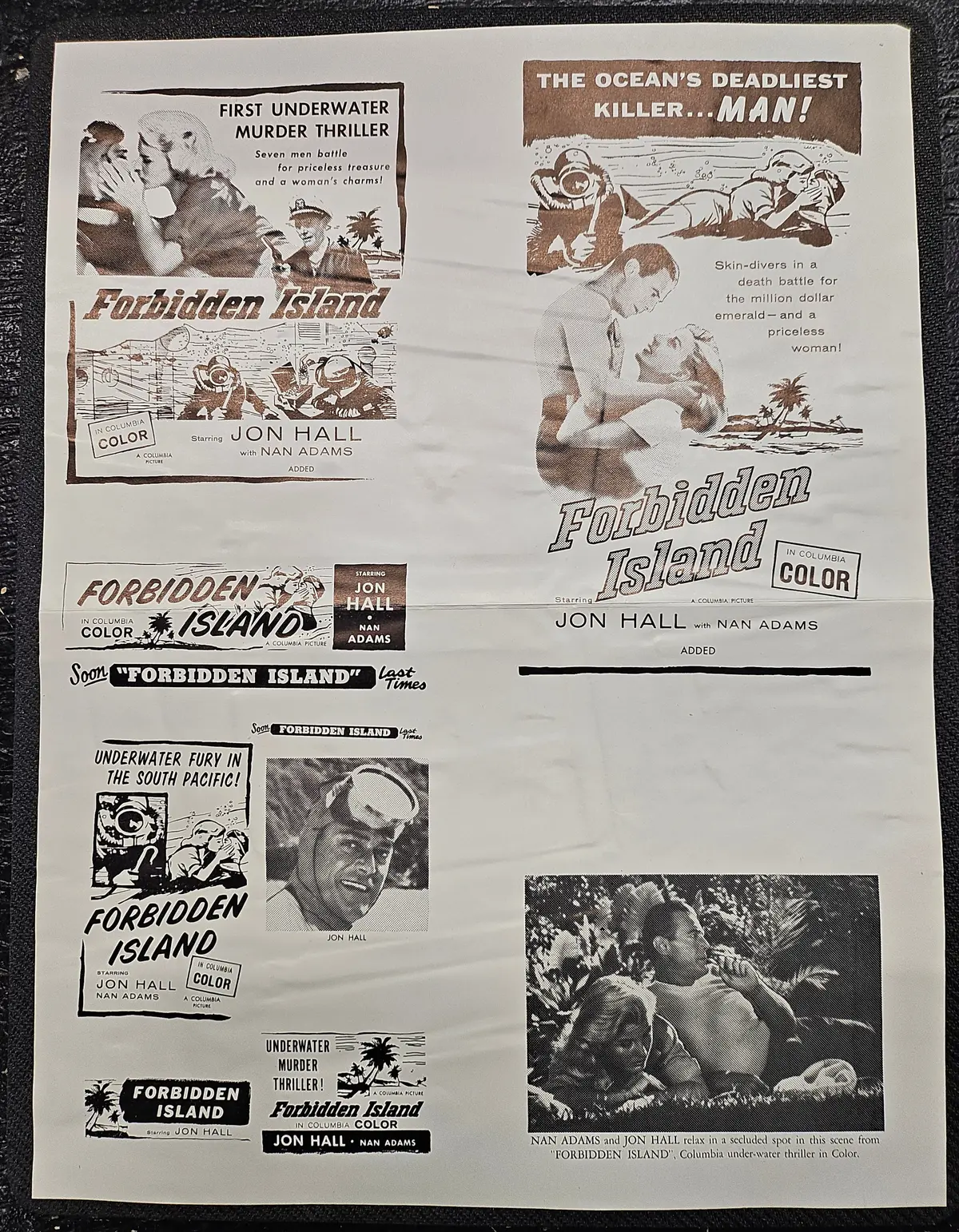 "Forbidden Island" Original Movie Ad Clip Art Print 1
