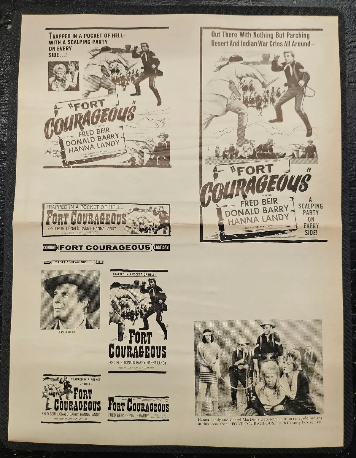 "Fort Courageous" Original Movie Ad Clip Art Print 1