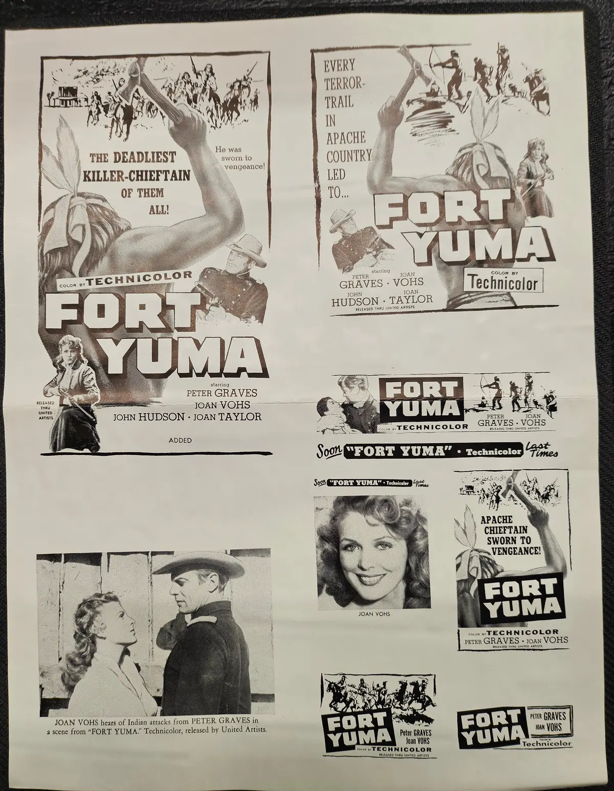 "Fort Yuma" Original Movie Ad Clip Art Print 1