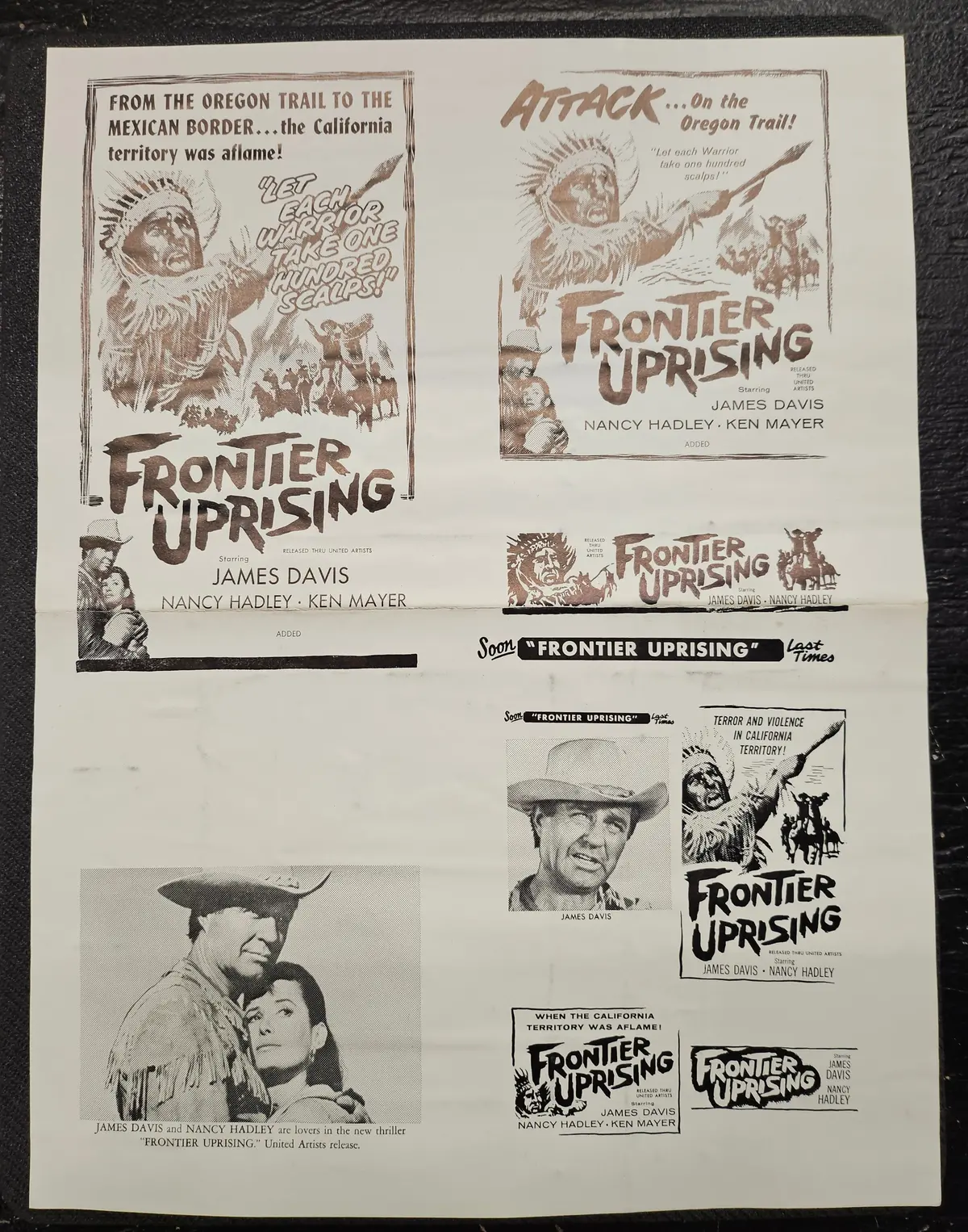 "Frontier Uprising" Original Movie Ad Clip Art Print 1