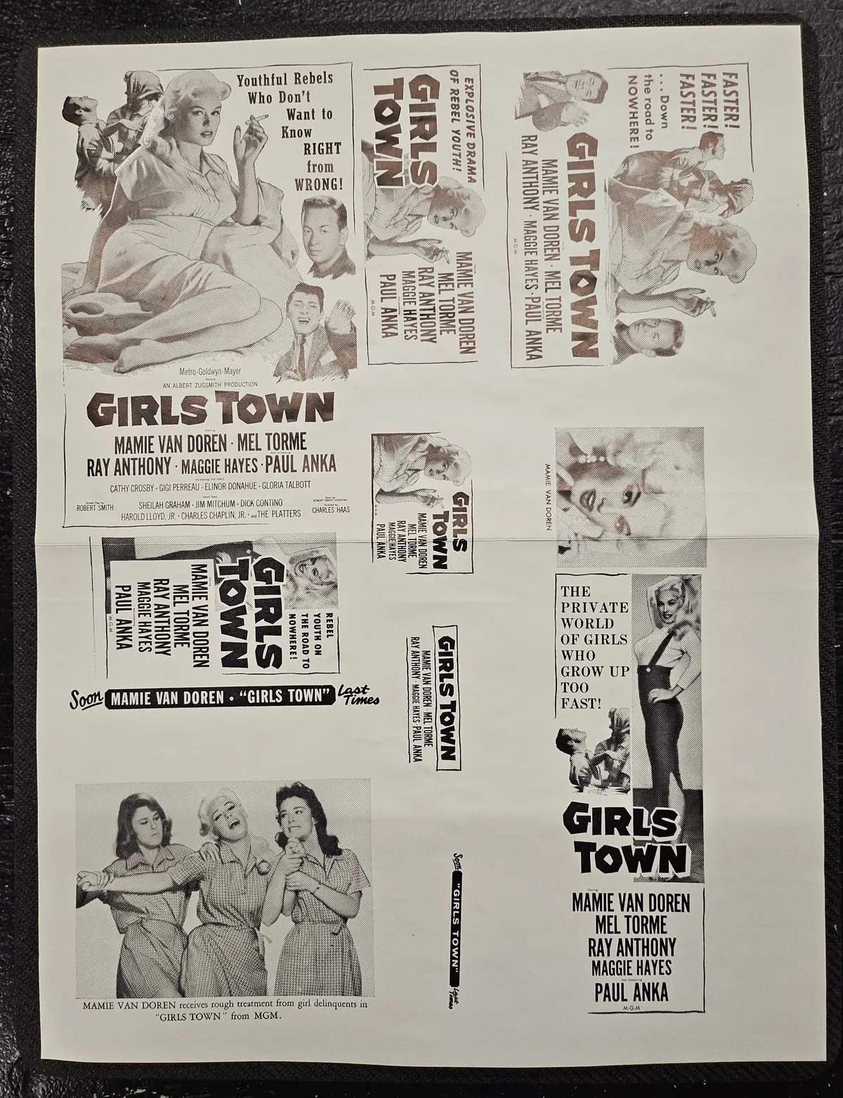 "Girls Town" Original Movie Ad Clip Art Print 1